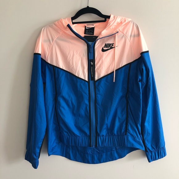 NWT Nike Windrunner Jacket Pink + Blue - Picture 2 of 4
